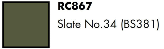 AK Interactive Real Colors Slate No.34 (BS381) 17 ml.