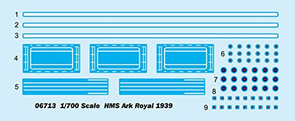 1/700 HMS Ark Royal Aircraft Carrier 1939