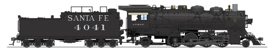 Broadway Limited 4761 ATSF 4000 Class 2-8-2, #4041, w/Road Pilot, Oil Tender, Paragon3 Sound/DC/DCC, HO Scale