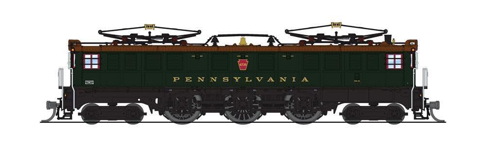 Broadway Limited 3950 PRR P5a Boxcab, 4739, 1930's Passenger Type, DGLE, Brown Roof, Gold Leaf Roman Lettering, Paragon4 Sound/DC/DCC, N
