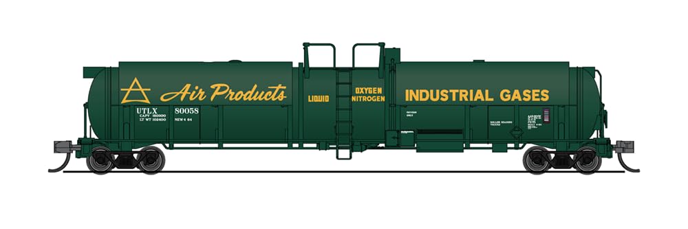 Broadway Limited 3823 Cryogenic Tank Car, Air Products, 2-Pack, N