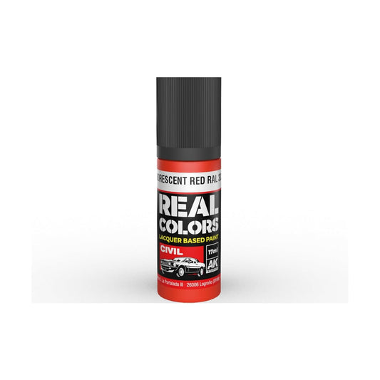 AK Interactive Real Colors Fluorescent Red RAL 3026 17 ml.