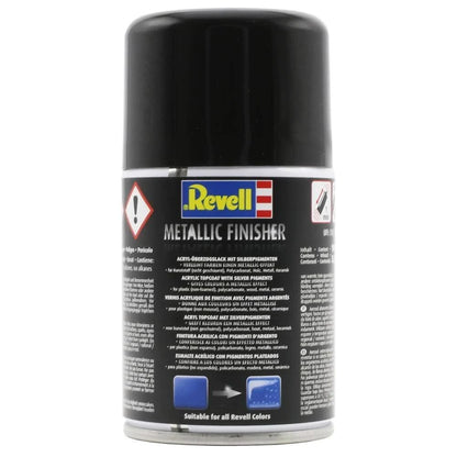 Revell 39627 Metallic Finisher Spray Color - 100ml, Add Metallic Finish To Your Projects