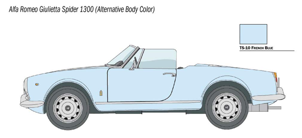 ITALERI 3653 1/24 Alfa Romeo Giulietta Spider 1300 Plastic Model
