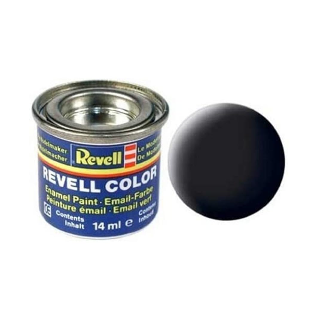 Revell-Monogram BLACK MAT 14ML