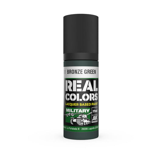 AK Interactive Real Colors Bronze Green 17 ml.