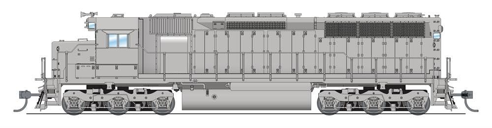 Broadway Limited 4297 EMD SD45, Unpainted, Paragon4 Sound/DC/DCC, HO