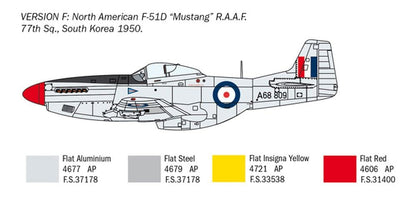 Italeri 1452 North American F-51D Mustang Korean War