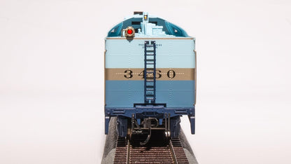 Broadway Limited Imports 7350 ATSF Blue Goose, 3460, As-Delivered w/ 3460 on Side of Tender, Paragon4 Sound/DC/DCC, Smoke, HO