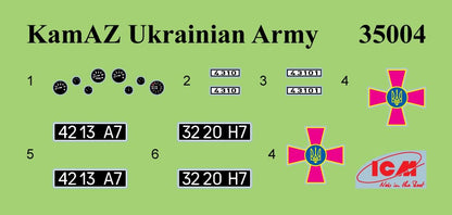 KAMAZ-4310 Ukrainian Military Box Truck - Plastic Military Model Kit - Scale 1:35