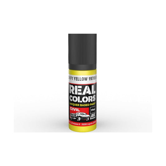 AK Interactive Real Colors French F1 Yellow 1970s-1980s 17 ml.