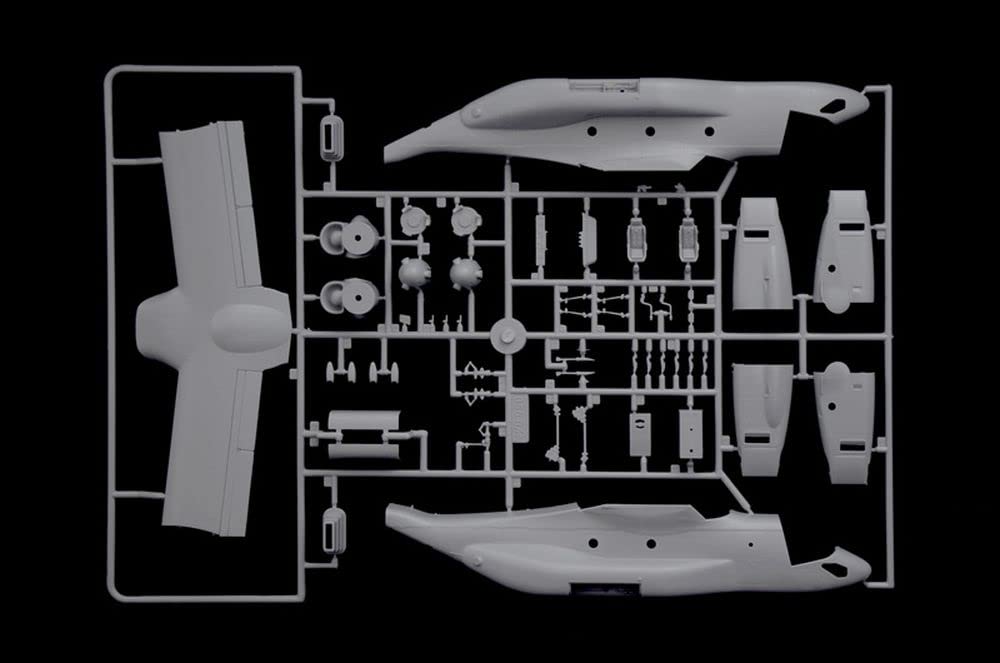 Italeri -1463 V-22 A Osprey, 1:72 Scale, Model Kit, Plastic Model to Assemble, Modeling, Grey, IT1463