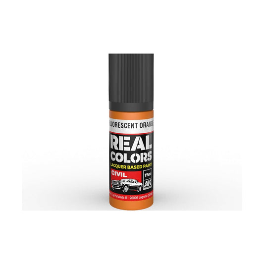 AK Interactive Real Colors Fluorescent Orange 17 ml.