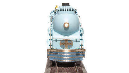 Broadway Limited Imports 7350 ATSF Blue Goose, 3460, As-Delivered w/ 3460 on Side of Tender, Paragon4 Sound/DC/DCC, Smoke, HO