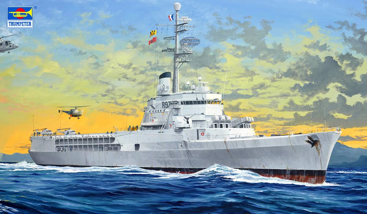 1/350 French Jeanne D'Arc Navy Helicopter Cruiser Ship 2008