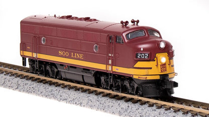 Broadway Limited 6849 EMD F3A, SOO 202A, Maroon & Imitation Gold, Paragon4 Sound/DC/DCC, N