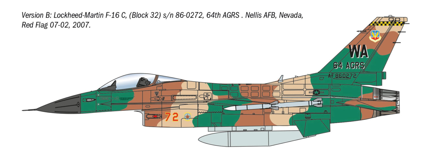 ITALERI IT35105 1/48 Warthunder F-16C Fighting Falcon Plastic Model (Airplane)