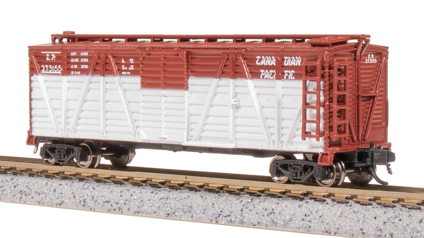 Broadway Limited 8460 40' Wood Stock Car, CP 273190, Mule Sounds, N Scale