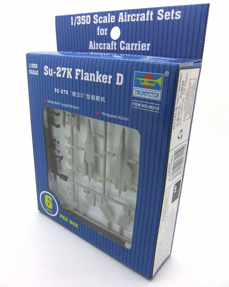 1/350 Su27K Flanker D Aircraft Set for Carrier Kuznetsov (6/Bx)
