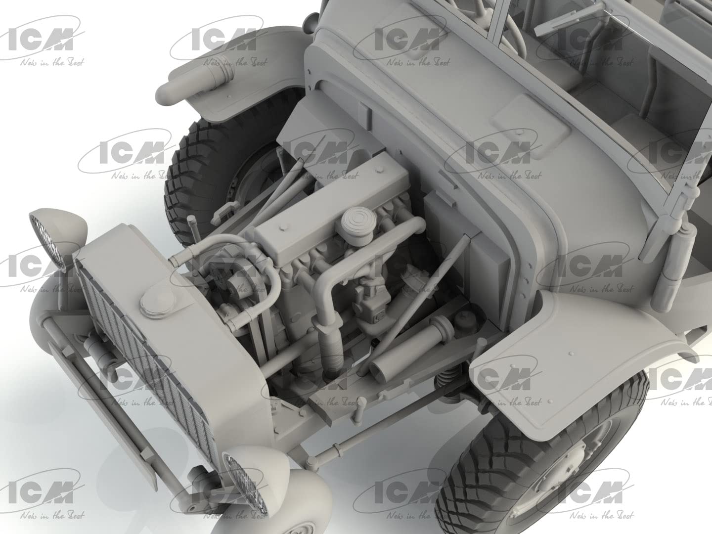 Plastic Military Vehicle Model Kit Laffly V15T, WWII French Artillery Towing Vehicle