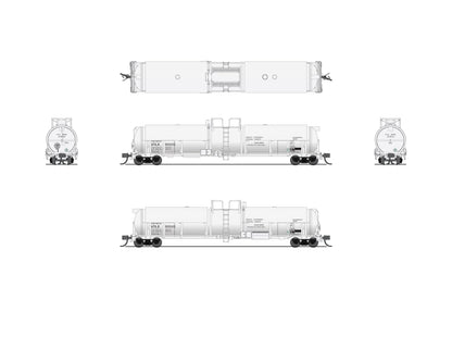 Broadway Limited 8156 Cryogenic Tank Car, UTLX White, Single Car, N Scale