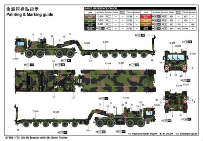 1/72 Slt56 Tractor w/56-Ton Semi-Trailer