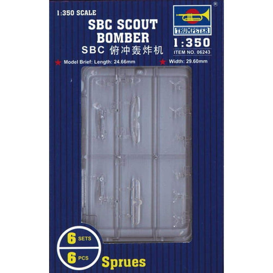1/350 SBC Scout Aircraft Set for USS Saratoga (6/Bx) Model Kit