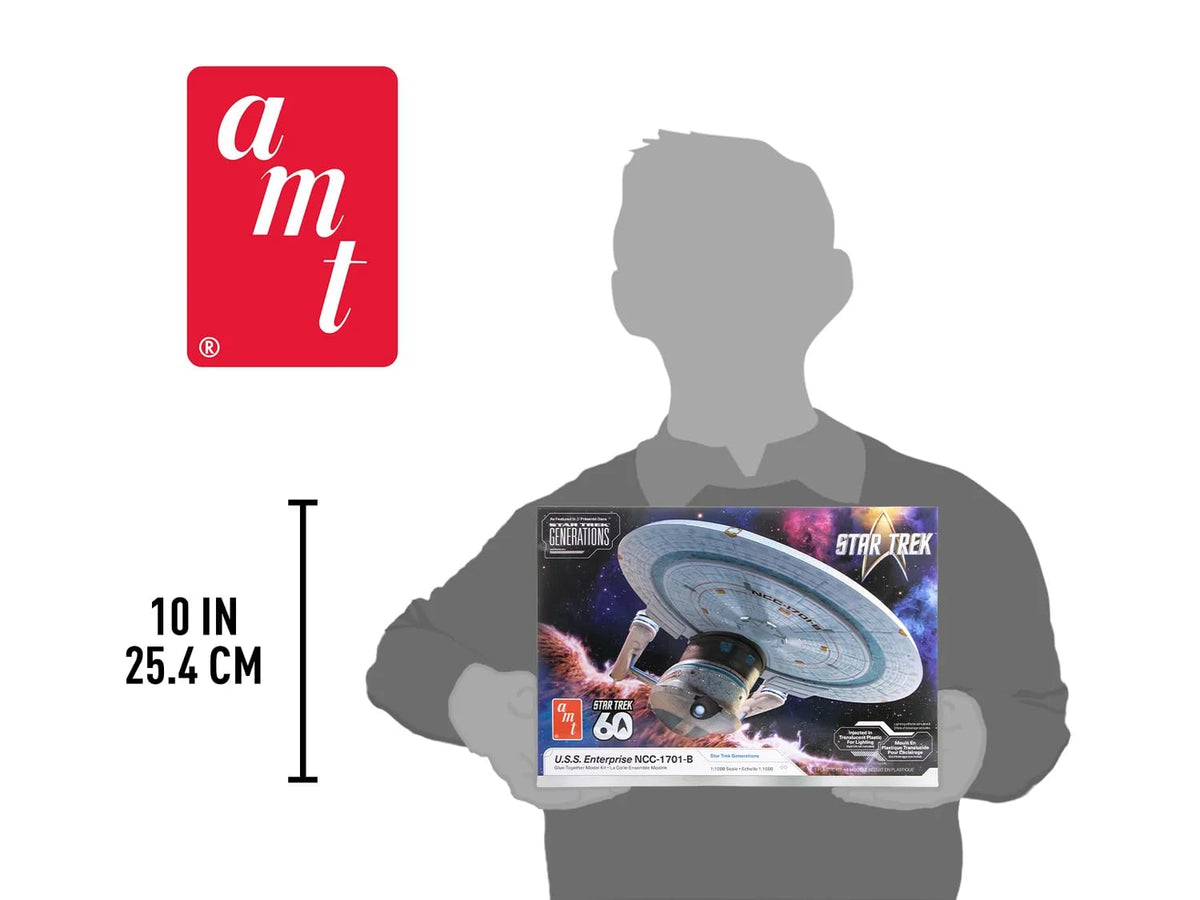 AMT Star Trek: Generations U.S.S. Enterprise NCC-1701-B Model Kit, 1:1000 Scale