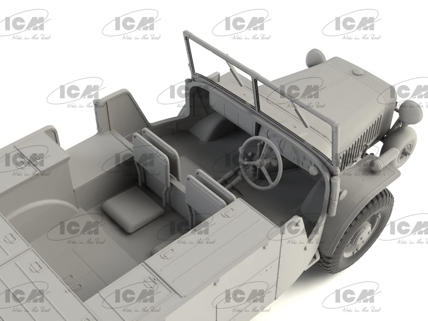 Plastic Military Vehicle Model Kit Laffly V15T, WWII French Artillery Towing Vehicle