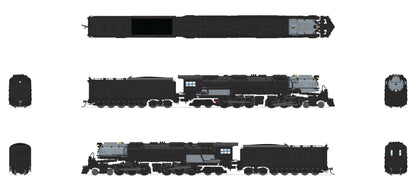 Broadway Limited 8661 UP Challenger 4-6-6-4, Unlettered, Black & Graphite, Coal Tender, No-Sound/DCC-Ready, N Scale