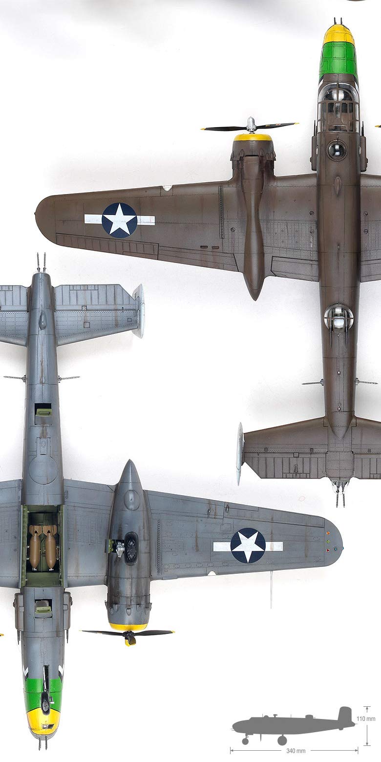 ACA12328 1:48 Academy B-25D Mitchell 'Pacific Theater' [Model Building KIT]