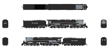 Broadway Limited 8657 D&RGW Challenger 4-6-6-4, #3803, Black & Graphite, Coal Tender, No-Sound/DCC-Ready, N Scale