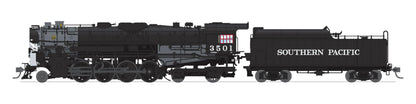 Broadway Limited 7907 Southern Pacific 2-8-4 Berkshire, T1a #3509, 4-axle Tender, No-Sound/DCC-Ready, HO