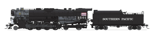 Broadway Limited 7907 Southern Pacific 2-8-4 Berkshire, T1a #3509, 4-axle Tender, No-Sound/DCC-Ready, HO