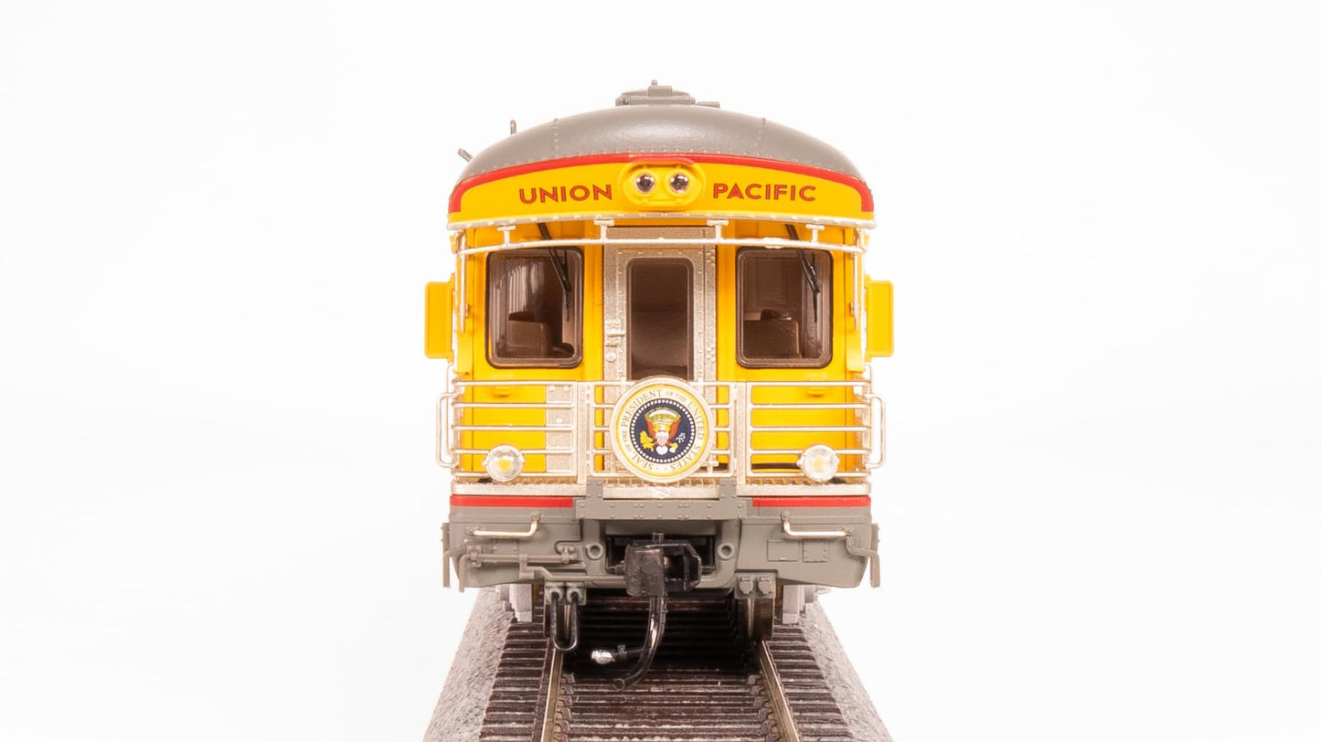 Broadway Limited 9014 Union Pacific Business Car, UP #119 "Kenefick, George Bush Funeral Train Drumhead, HO Scale