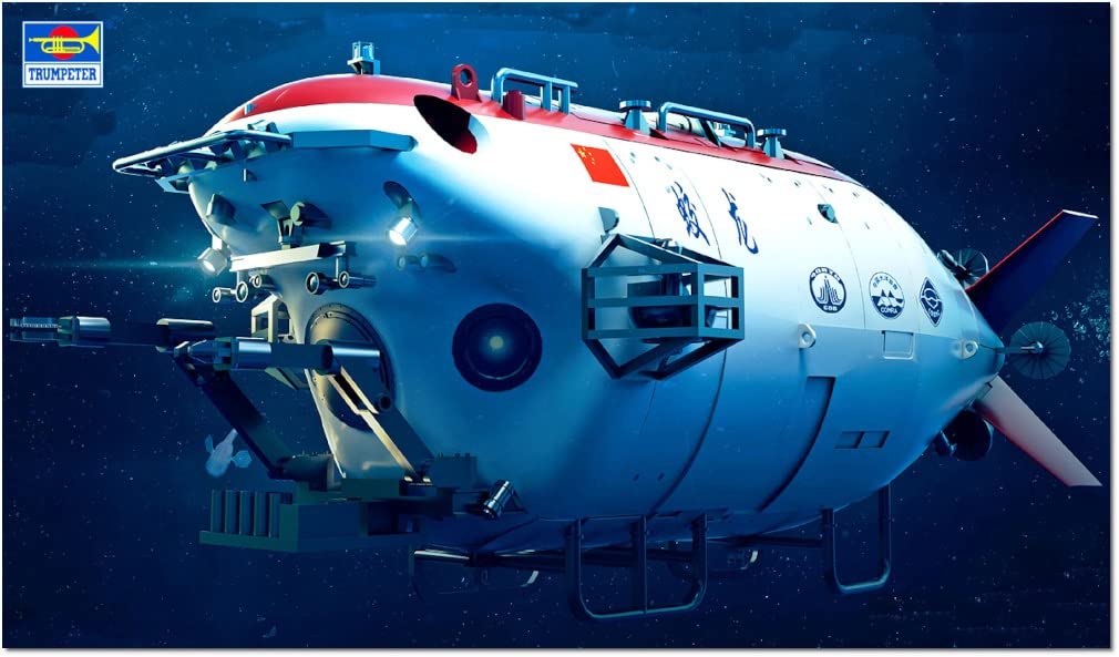 1/72 Chinese Jiao Long 7000-Meter Manned Submersible (Pre-Painted Snap)