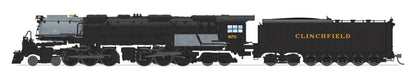 Broadway Limited 8660 Clinchfield Challenger 4-6-6-4, #674, Black & Graphite, Coal Tender, No-Sound/DCC-Ready, N Scale