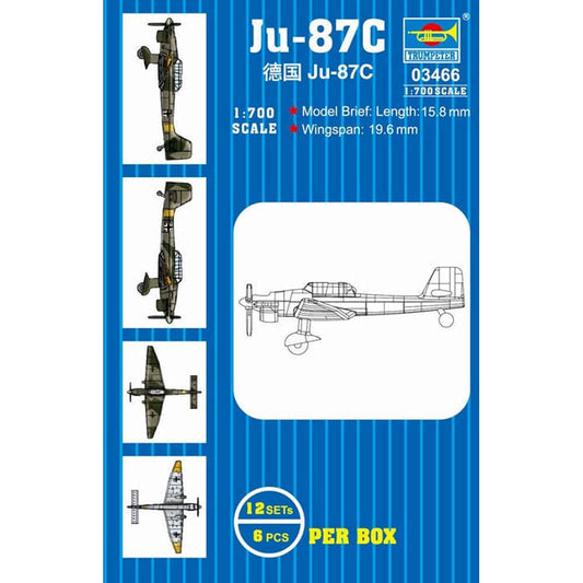 1/700 Ju87C Dive Bomber Set (12/Bx) Model Kit
