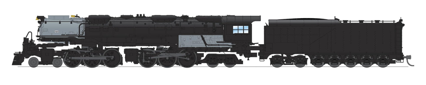 Broadway Limited 6991 UP Challenger 4-6-6-4, Unlettered, Black & Graphite, Coal Tender, Paragon4 Sound/DC/DCC, Smoke, N Scale