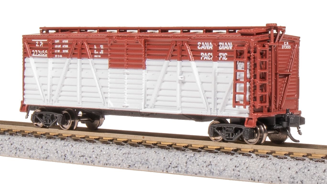 Broadway Limited 8460 40' Wood Stock Car, CP 273190, Mule Sounds, N Scale