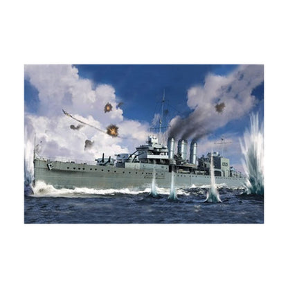 1/700 HMS Cornwall British Heavy Cruiser