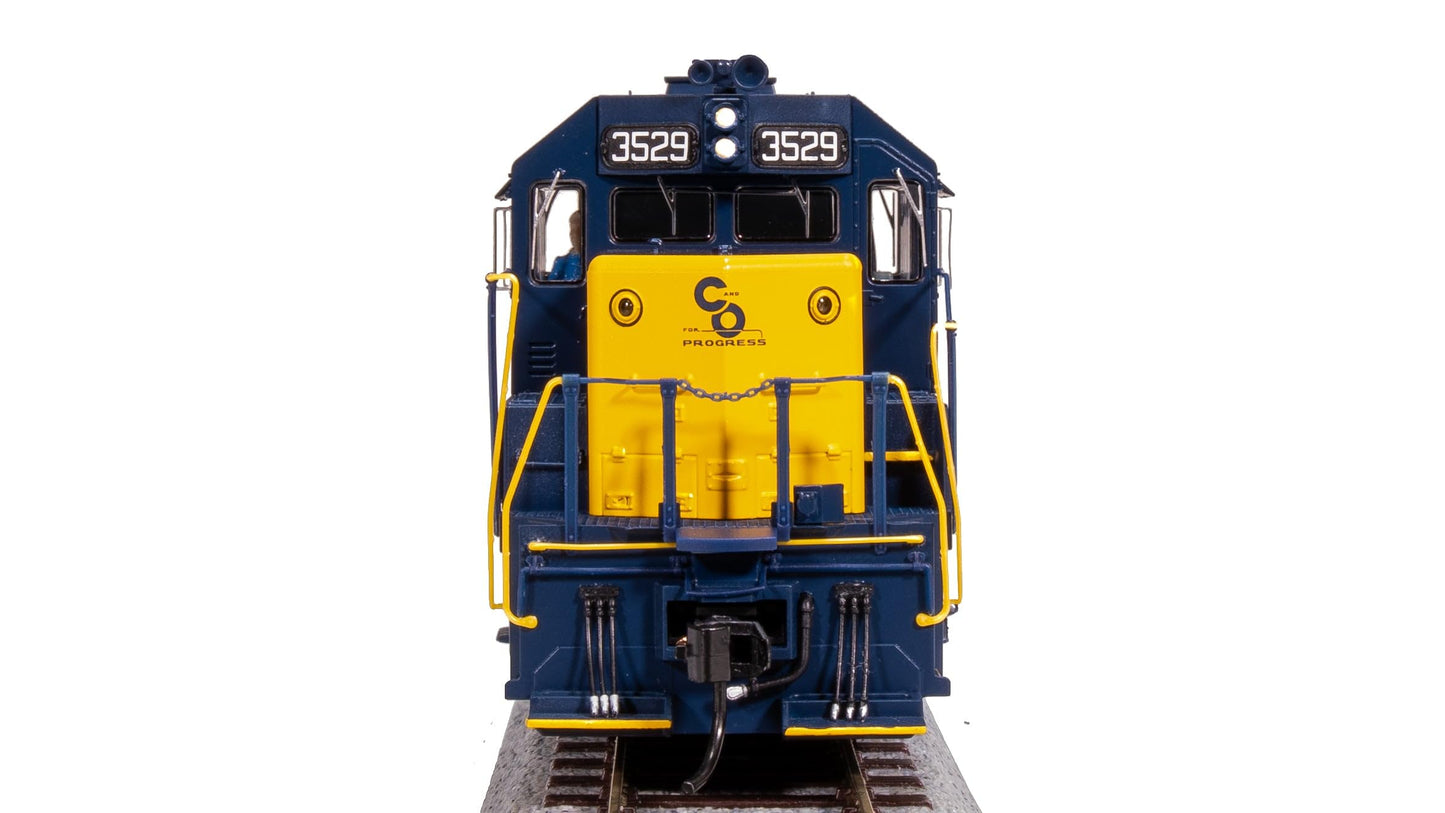 Broadway Limited 7536 EMD GP35, C&O 3529, "C&O w/Yellow Nose, Paragon4 Sound/DC/DCC, HO Scale