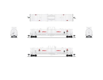 Broadway Limited 8152 Cryogenic Tank Car, Big 3, Single Car, N Scale
