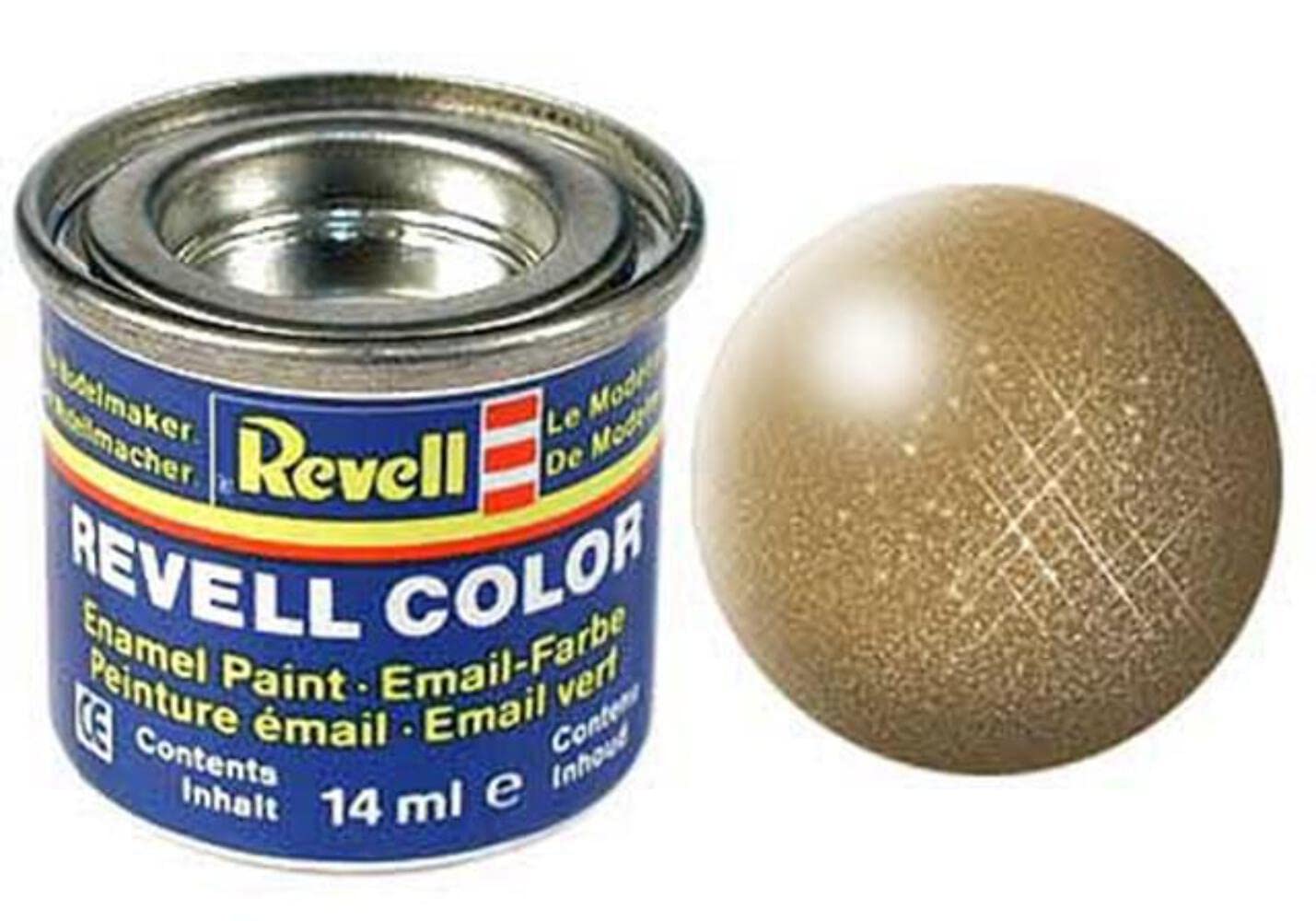Revell Enamels 14ml Brass Metallic Paint