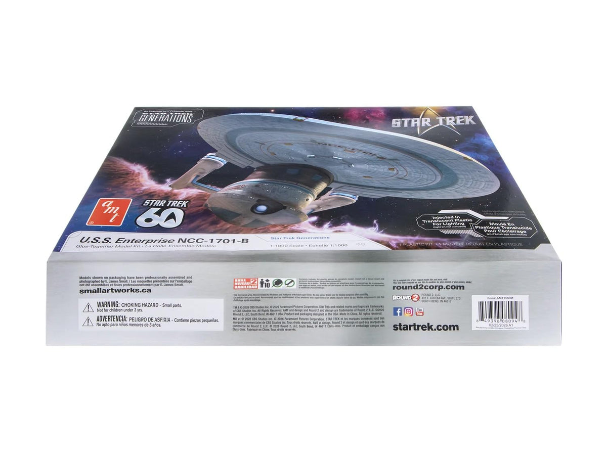AMT Star Trek: Generations U.S.S. Enterprise NCC-1701-B Model Kit, 1:1000 Scale