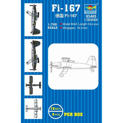 1/700 Fi167 Recon Bomber Set (12/Bx)