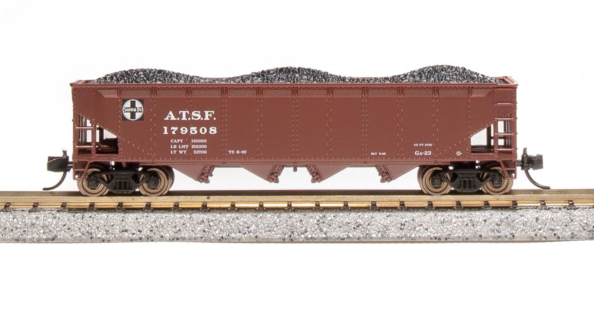 Broadway Limited 7433 ARA 70-Ton Quad Hopper, ATSF, 4-Pack, N (Fantasy Paint Scheme)