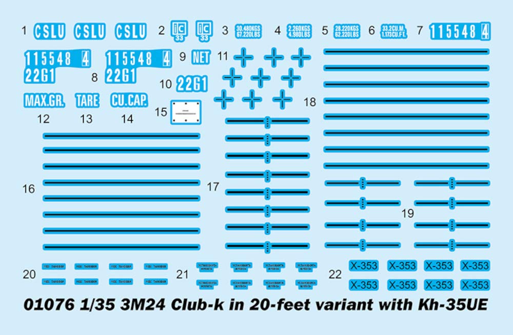 1/35 3M24 Club-K in 20ft Variant Container Missile System w/Kh35UE Anti-Ship Cruise Missile