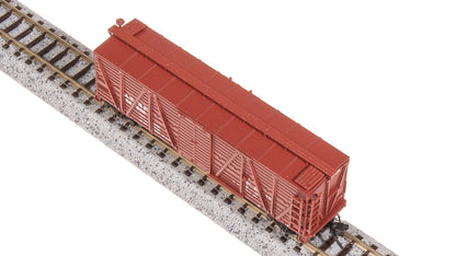 Broadway Limited 8457 40' Wood Stock Car, ATSF 52240, Mule Sounds, N Scale