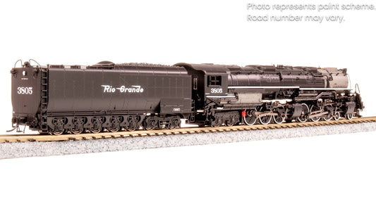 Broadway Limited 6988 D&RGW Challenger 4-6-6-4, #3805, Black & Graphite, Coal Tender, Paragon4 Sound/DC/DCC, Smoke, N Scale